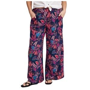 Torrid High-Rise Pull-On Wide-Leg Pant Multi Floral 00